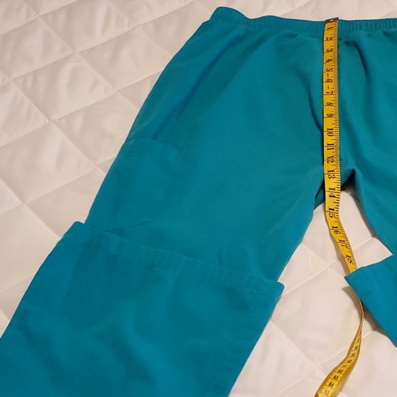 Dickies Scrub Pants with Elastic Waistband- Aqua - Picture 5 of 9